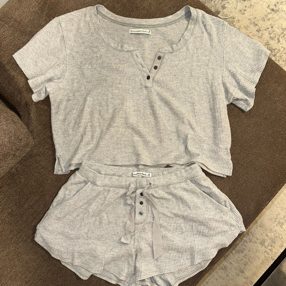 Abercrombie Gray Soft Lounge Waffle Set